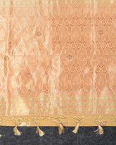 SC3018 - Linen Copper And Silver Butta With Stone